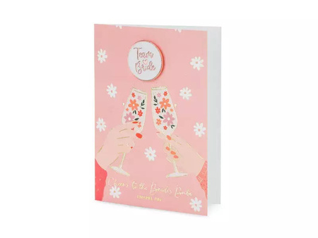 Kartka z pinem - Bride Team - 105 x 150 mm