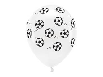  Balony Eco 33cm - Piłki - Białe - 6 sztuk